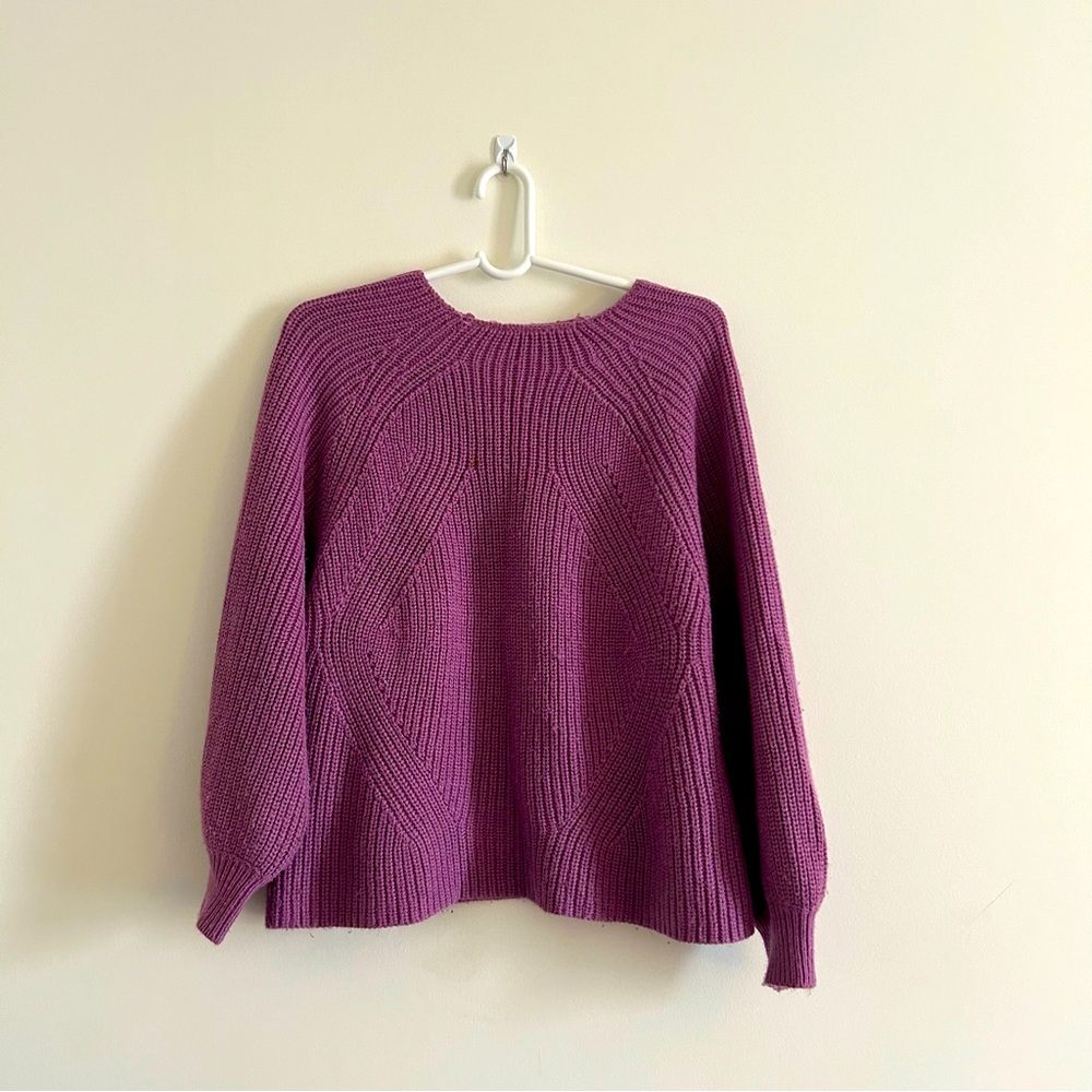 Purple knit sweater l Women M
